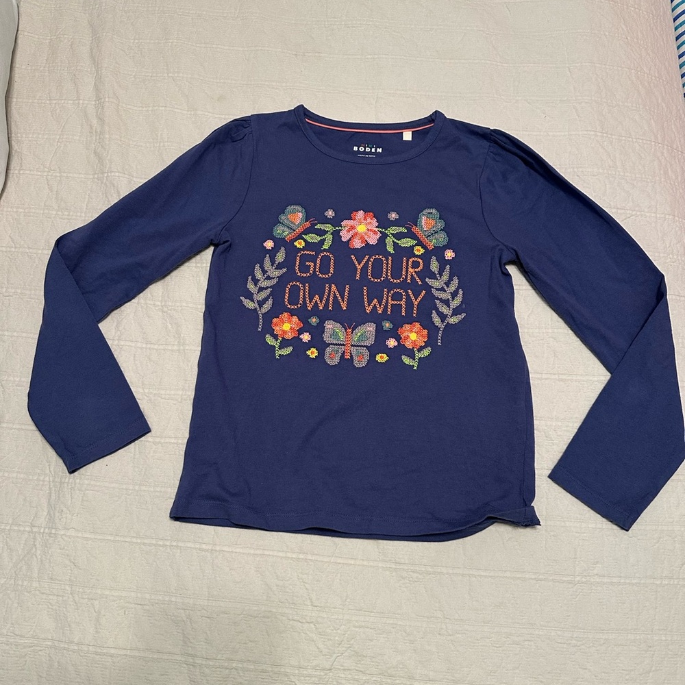 Mini Boden “Go Your Own Way” Longsleeve Tshirt